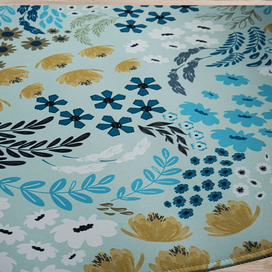 Schreibtischunterlage Blossom Serenity | Florales Design | XXL Desk Pad 90x40 cm