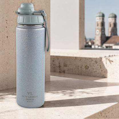Trinkflasche Silver Essence 700ml | auslaufsichere Isolierflasche aus Edelstahl