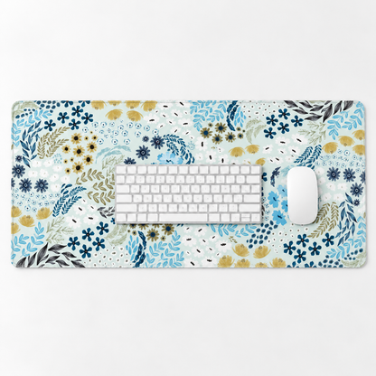 Schreibtischunterlage Blossom Serenity | Florales Design | XXL Desk Pad 90x40 cm