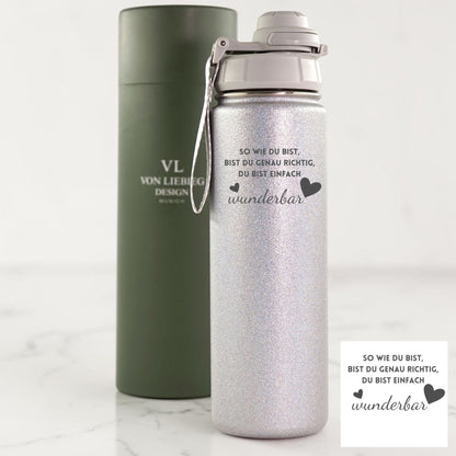 Trinkflasche personalisiert | Wunderbar ohne Name