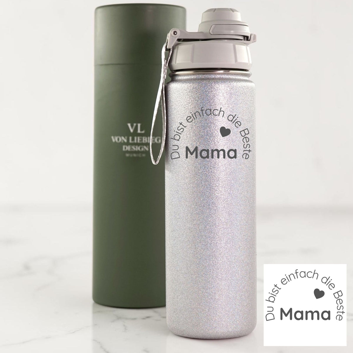 Trinkflasche personalisiert | Du bist einfach die Beste Mama