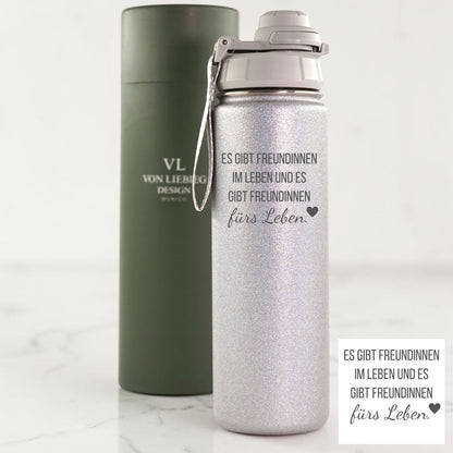 Trinkflasche personalisiert | Es gibt Freundinnen fürs Leben