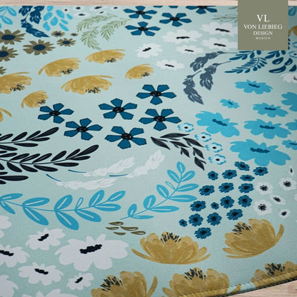 Schreibtischunterlage Blossom Serenity | Florales Design | XXL Desk Pad 90x40 cm