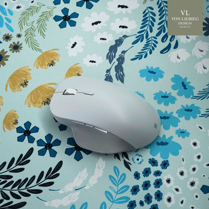 Schreibtischunterlage Blossom Serenity | Florales Design | XXL Desk Pad 90x40 cm