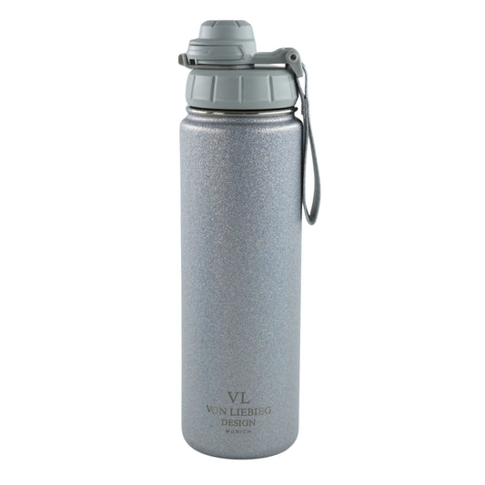 Trinkflasche Silver Essence 700ml | auslaufsichere Isolierflasche aus Edelstahl