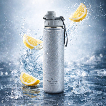 Trinkflasche Silver Essence 700ml | auslaufsichere Isolierflasche aus Edelstahl